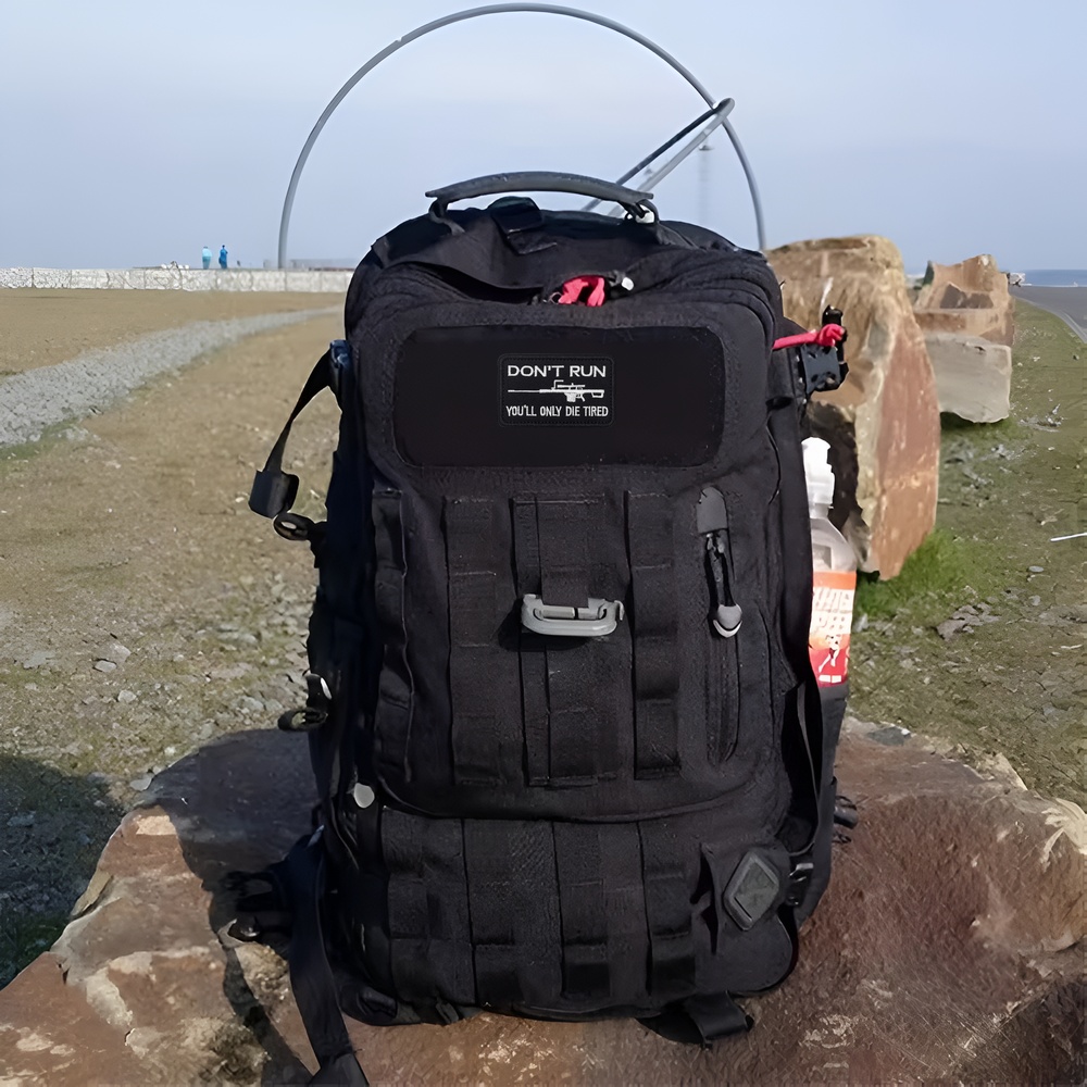 DON'T RUN Fun Meme Tactical Mo - Rucksack Military Style recension och pris