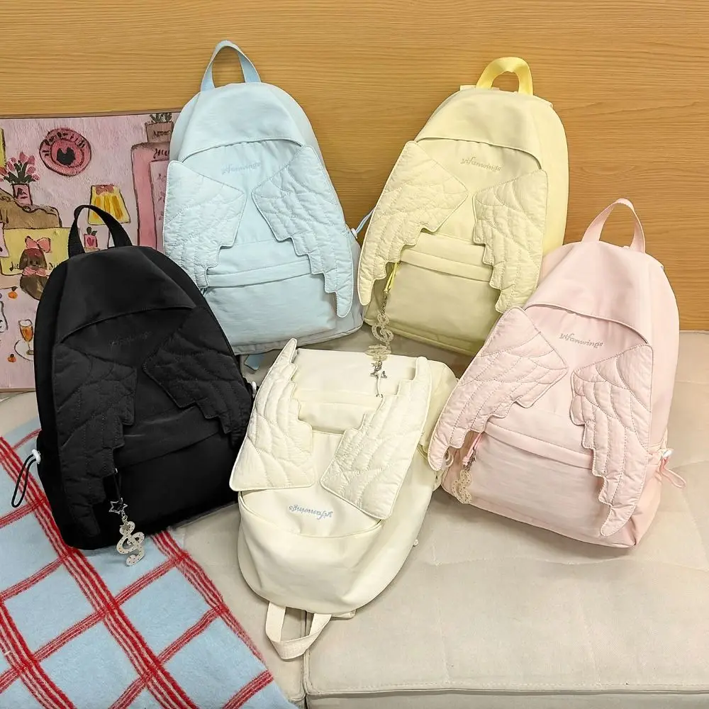 Versatile Angel Wing Backpack  - Canvas Backpack Casual recension och pris