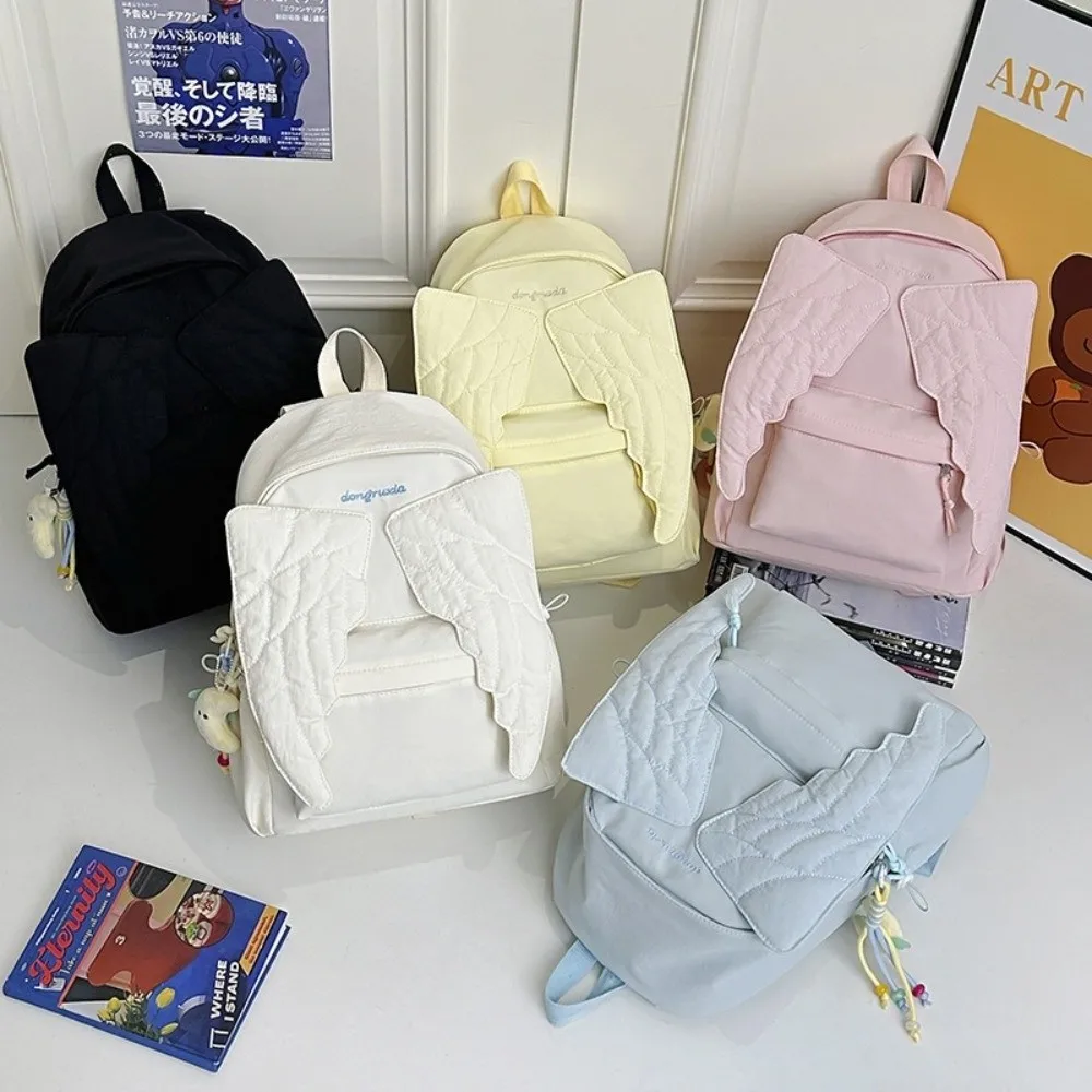 Versatile Angel Wing Backpack  - Canvas Backpack Casual recension och pris