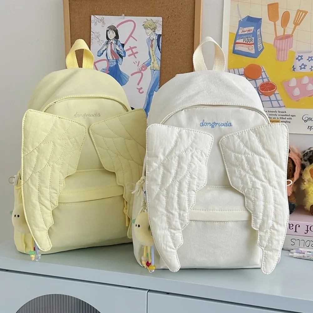 Versatile Angel Wing Backpack  - Canvas Backpack Casual recension och pris