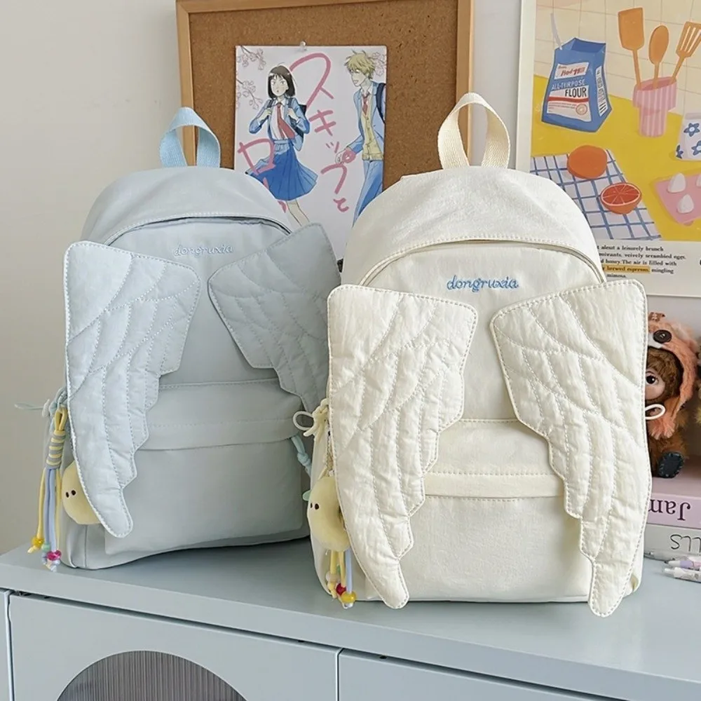 Versatile Angel Wing Backpack  - Canvas Backpack Casual recension och pris