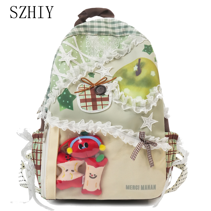 Colorful Backpack for College  - Canvas Backpack Casual recension och pris
