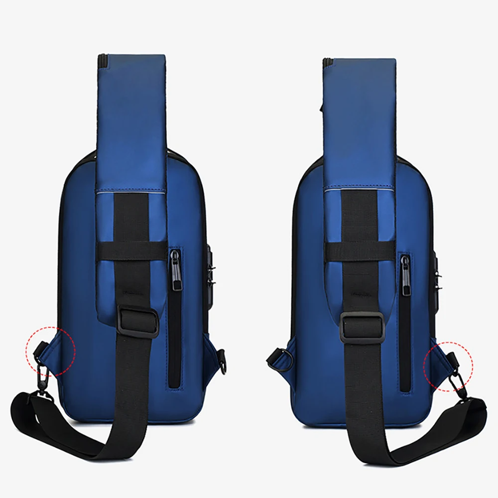 Men Cross body Chest Bag Sling - Travel Backpack Anti Theft recension och pris