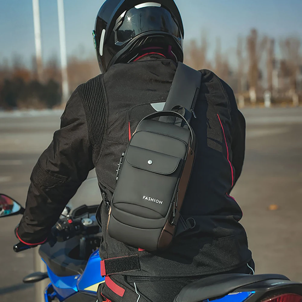 Men Cross body Chest Bag Sling - Travel Backpack Anti Theft recension och pris