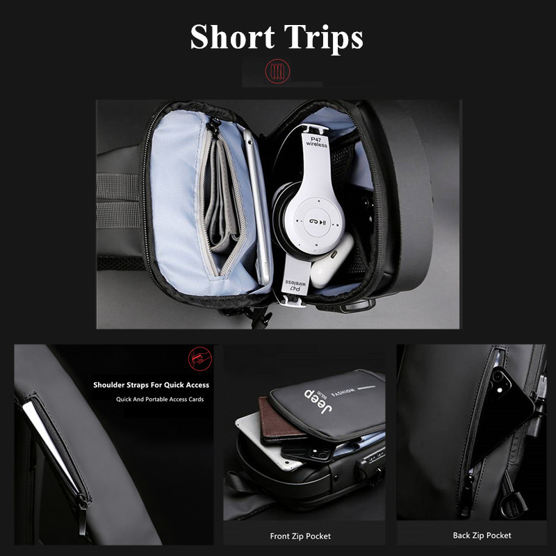Jeep Buluo Men Anti Theft Slin - Travel Backpack Anti Theft recension och pris