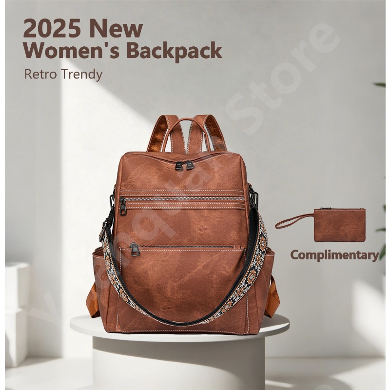2026 New Women's PU Leather Wa - Travel Backpack Anti Theft recension och pris