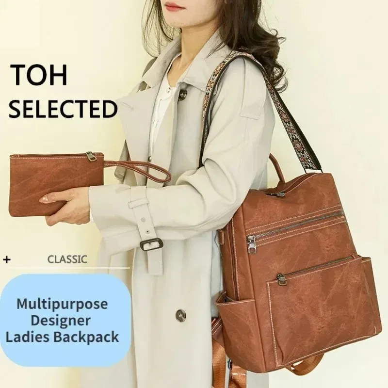 2026 New Women's PU Leather Wa - Travel Backpack Anti Theft recension och pris