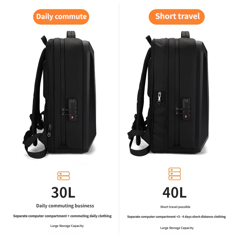 15.6-16 inch Hardshell Laptop  - Travel Backpack Anti Theft recension och pris
