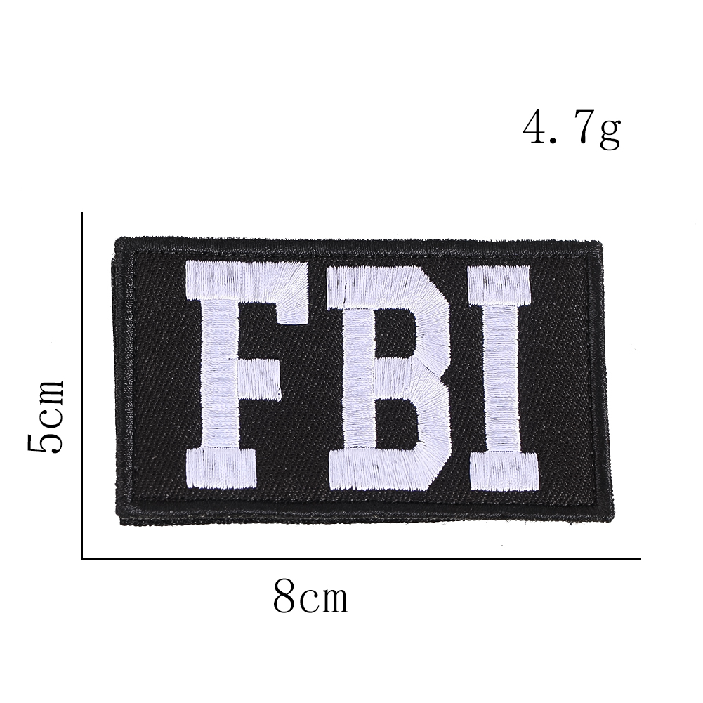 2pcs FBI Patches Emblem Funny  - Rucksack Military Style recension och pris