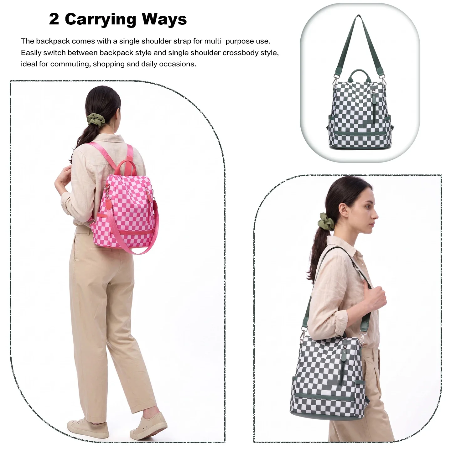 Women Anti-Theft Oxford Backpa - Travel Backpack Anti Theft recension och pris