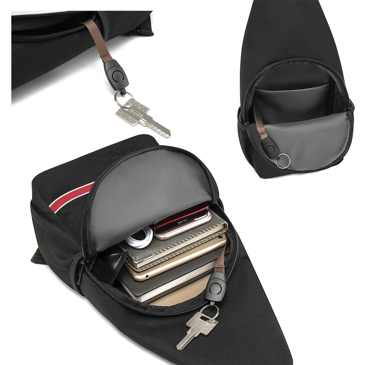N7 Logo Chest Bag Men Sling Cr - Sling Backpack Shoulder recension och pris