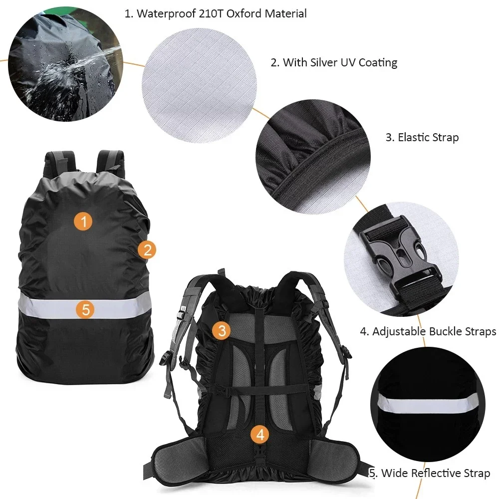 Waterproof Backpack Rain Cover - Travel Backpack Anti Theft recension och pris